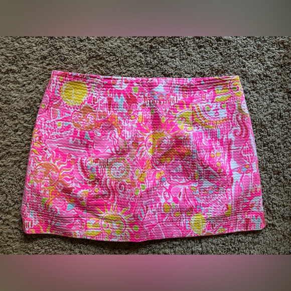 Lilly Pulitzer Skort – Size 8 – Pink/Yellow Print – 100% Cotton - Picture 6 of 6
